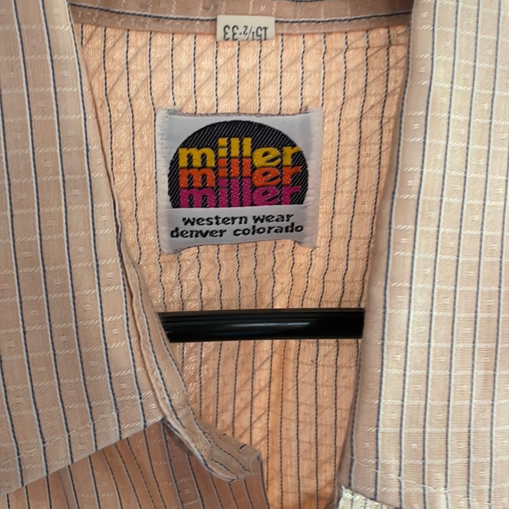 Vintage Miller Western Wear Pearl snap